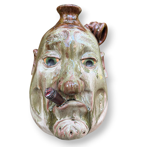 Savannah Craven 11" Cigar Smoking Face Jug DP6416